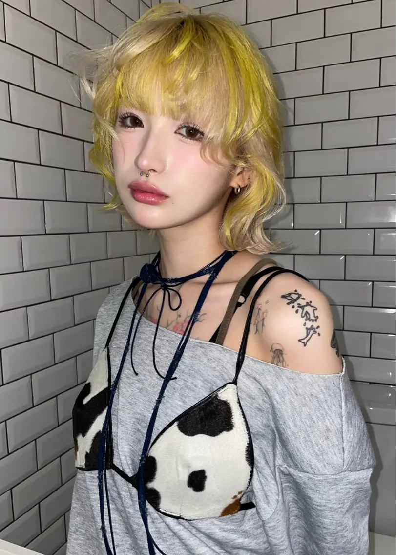ショート カラー ボブ.顔周りカット カット/ユキカのヘアスタイル