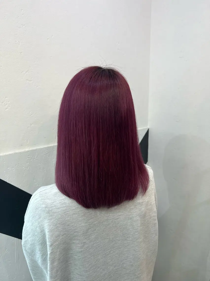 ミディアム カラー シールエクステ アディクシーカラー バレイヤージュ ブリーチ ケアブリーチ カット ヘアカラー トリートメント 吉野 瑳桜のヘアスタイル