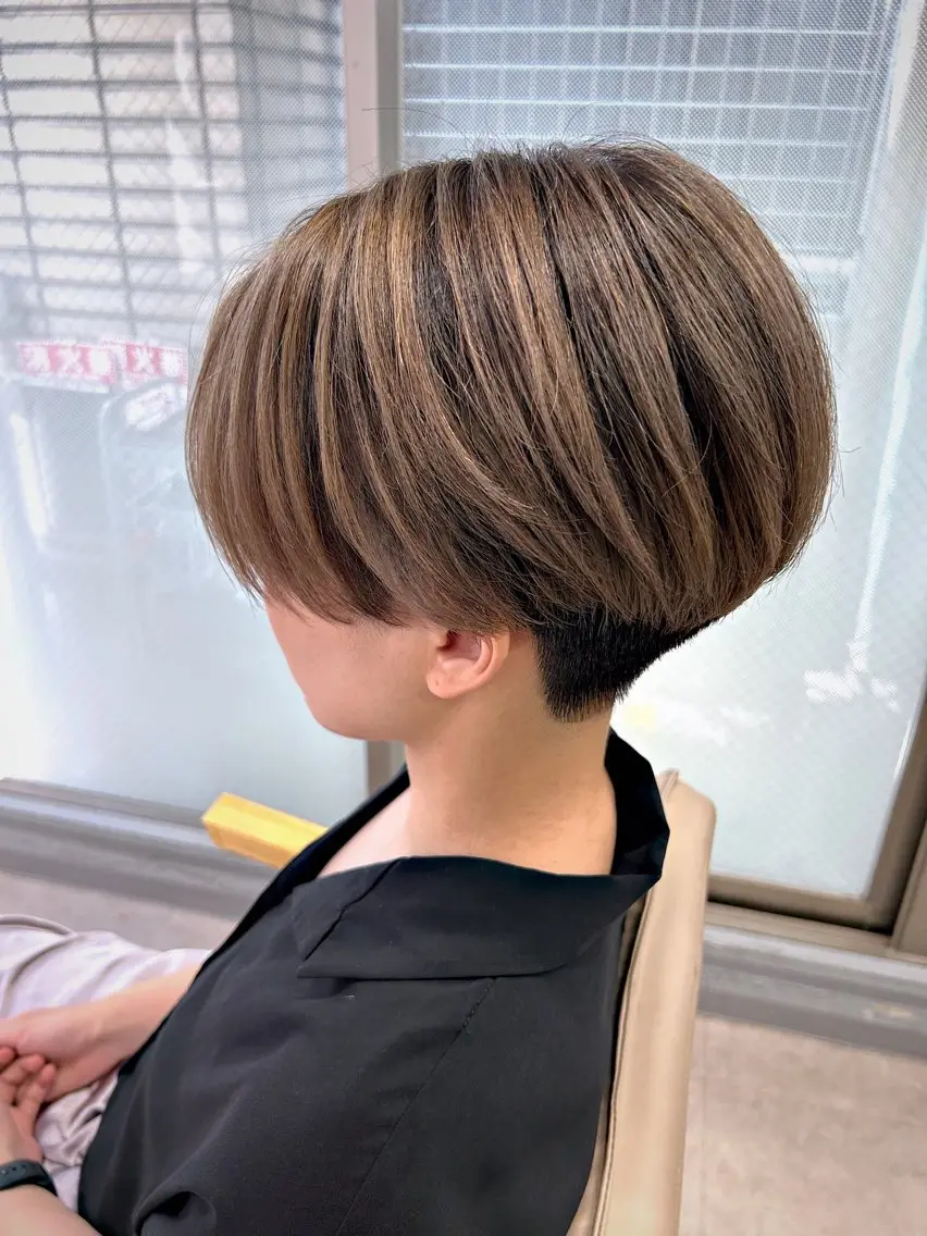 ショート カラー 新宿/美髪矯正 髪質改善/韓国風山本のヘアスタイル