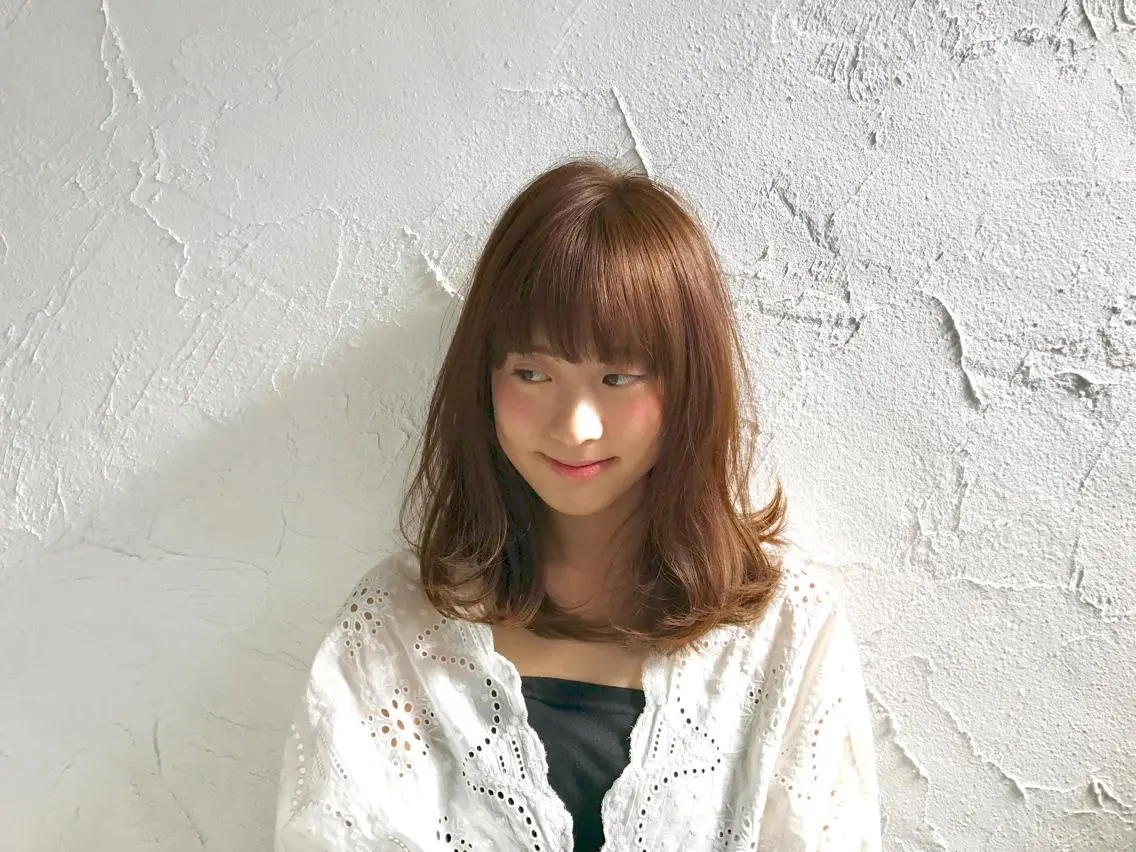 ミディアム @grace *HOSHIのヘアスタイル