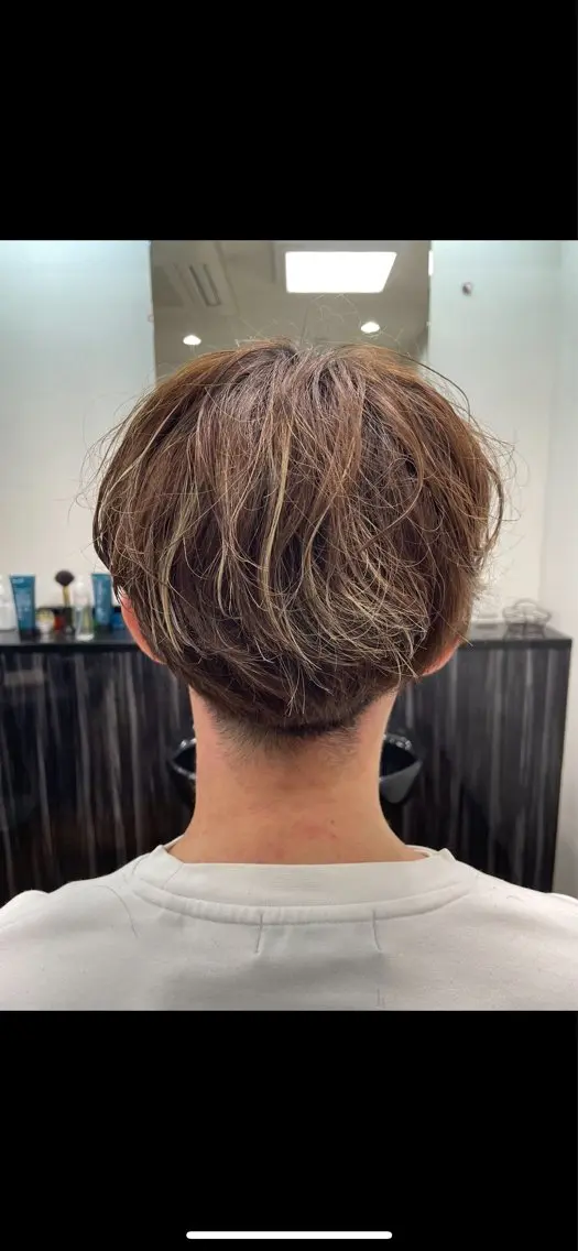 ショート メンズ マッシュ 刈り上げ Nakada Chikaのヘアスタイル