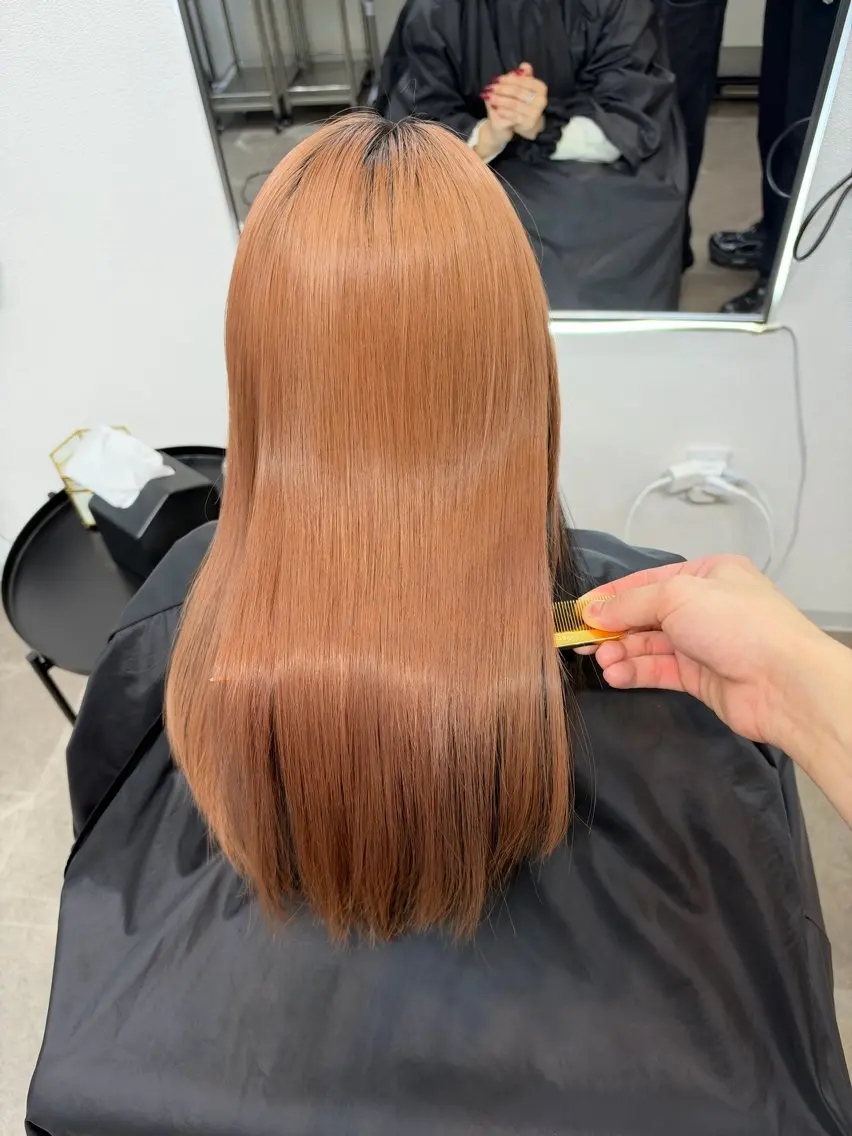 ロング トリートメント トリートメント ミルクティー& レイヤーRIKUTOのヘアスタイル