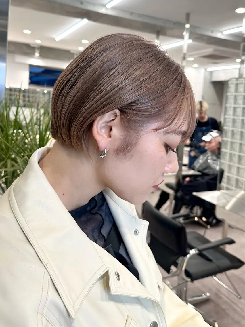ショート ショートボブ ボブ ショートヘア ハイライト🌟/ ボブ/豊田のヘアスタイル