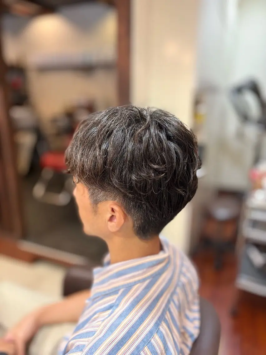 パーマ メンズ カット パーマ 大和田 奈央のヘアスタイル