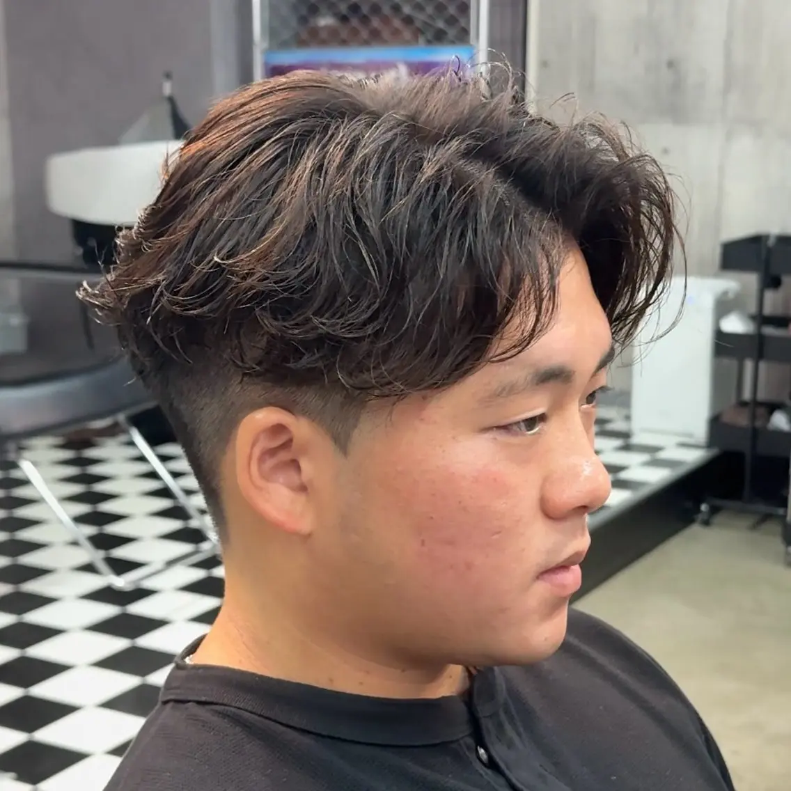 ショート パーマ ヘアアレンジ メンズ MENIN メンズ サロン　望月　涼太のヘアスタイル