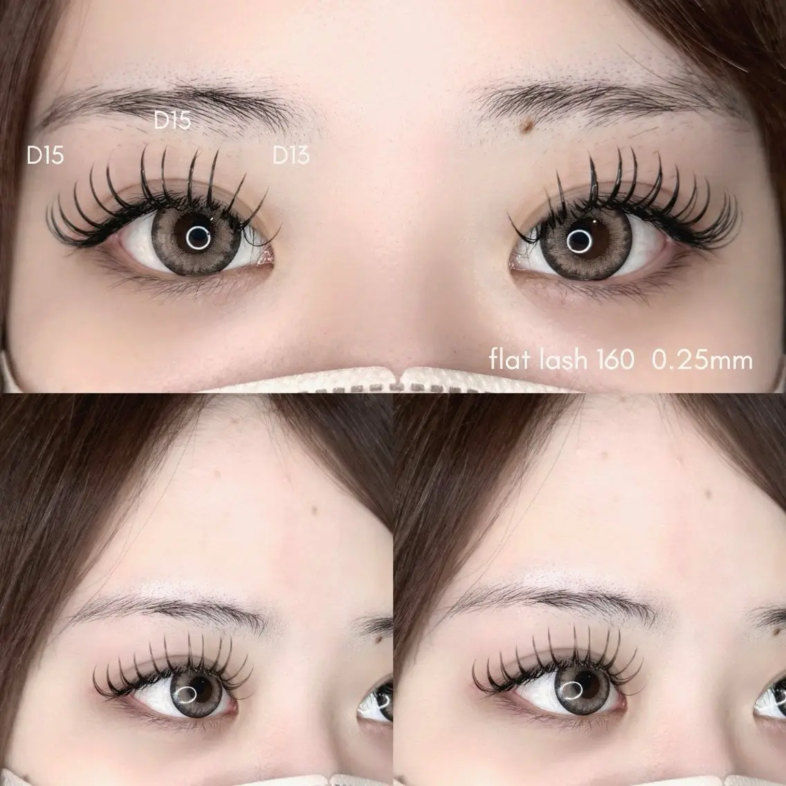 マツエク・マツパ Bカール Dカール フラットラッシュ Lカール eye salon markのマツエク・マツパデザイン