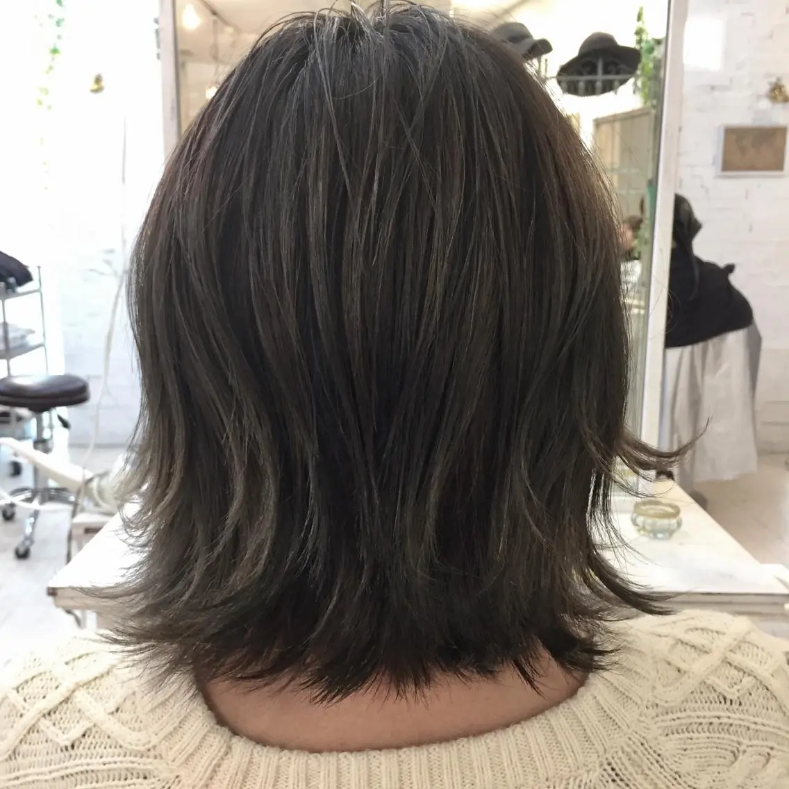 ショート ミディアム セミロング ロング カラー グレージュ ハイライトカラー ハイライト 【代表】田川 祐也のヘアスタイル
