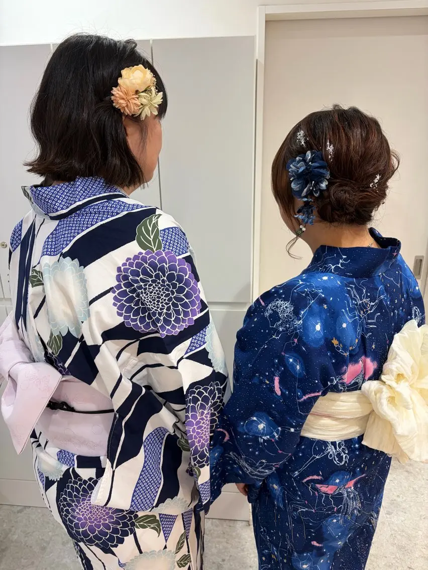 ミディアム ヘアアレンジ 着付け ヘアセット/レイヤー 赤み消し/はるかのヘアスタイル