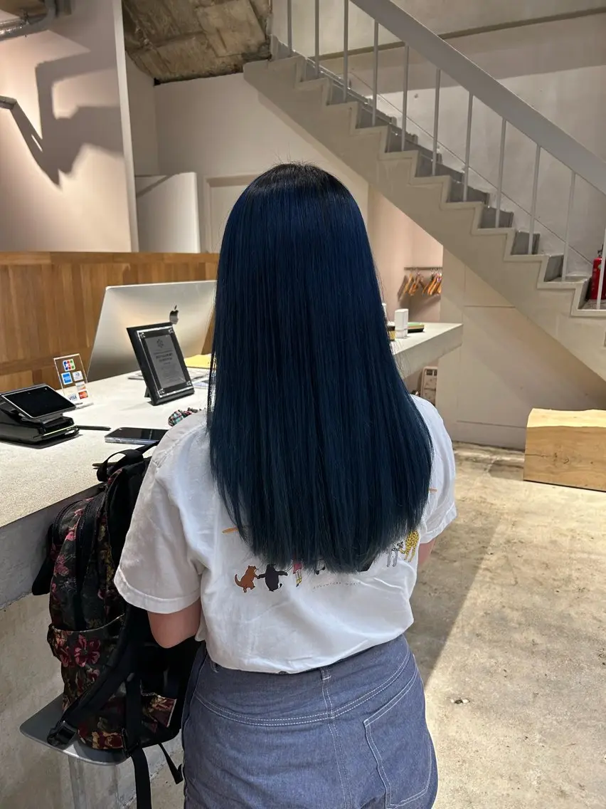 ロング カラー ヘアカラー トリートメント キノシタ ユウナのヘアスタイル