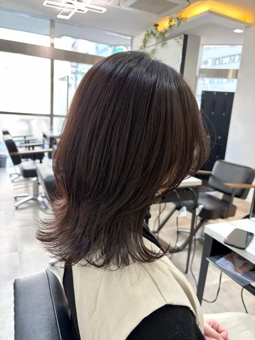 ミディアム 🥀韓国ヘア🥀 宮津真菜のヘアスタイル