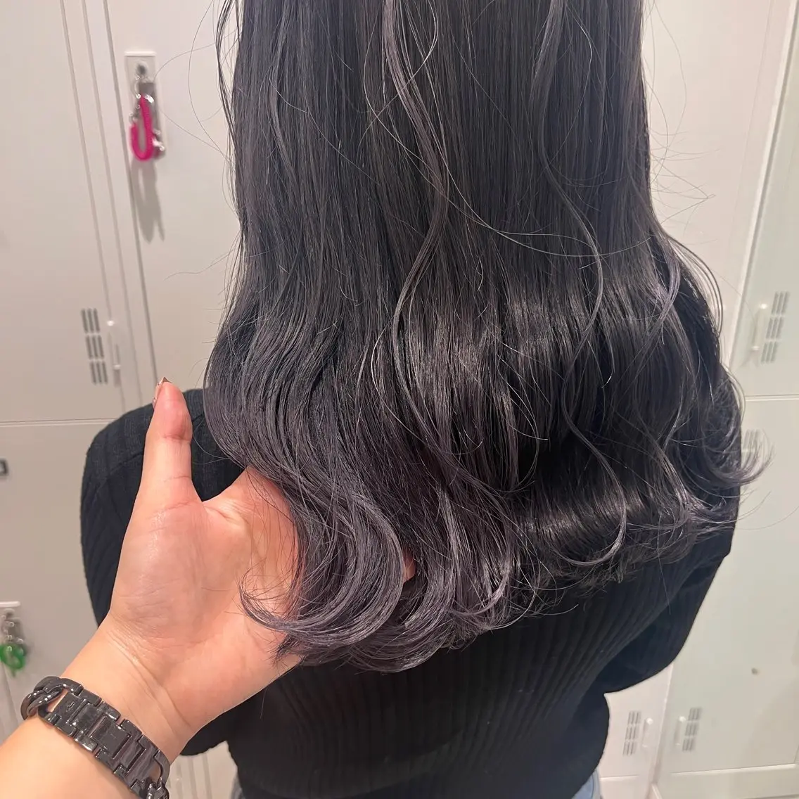 セミロング カラー ブリーチ ラベンダーカラー ヘアカラー mitsuki🎀 ブリーチ/エクステのヘアスタイル