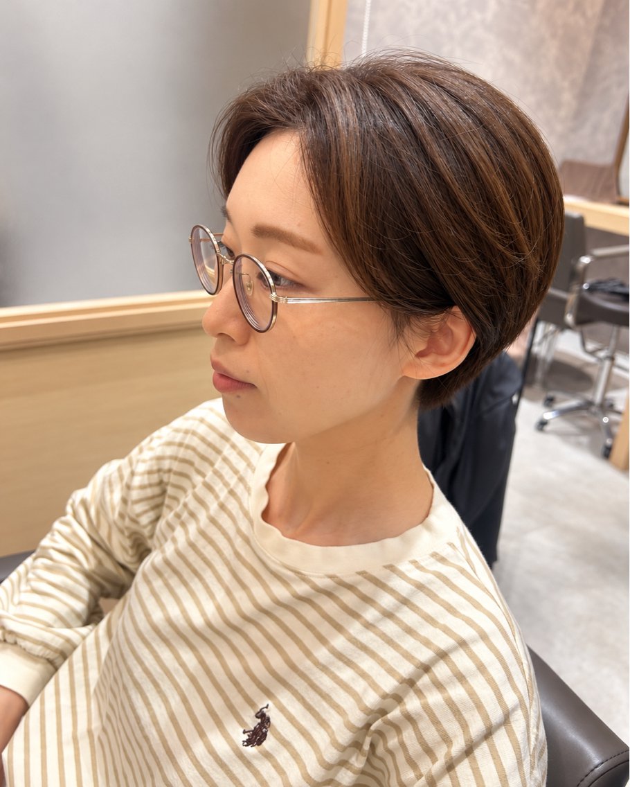 ショート カラー 髪質改善 トリートメント カット ヘアカラー トリートメント ヘッドスパ 久木原 ゆりのヘアスタイル