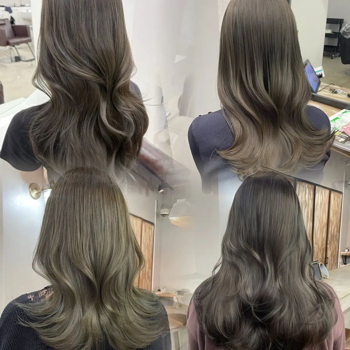 ロング カラー カット ヘアカラー トリートメント 新宿/透明感カラー/ 髪質改善/桜良のヘアスタイル