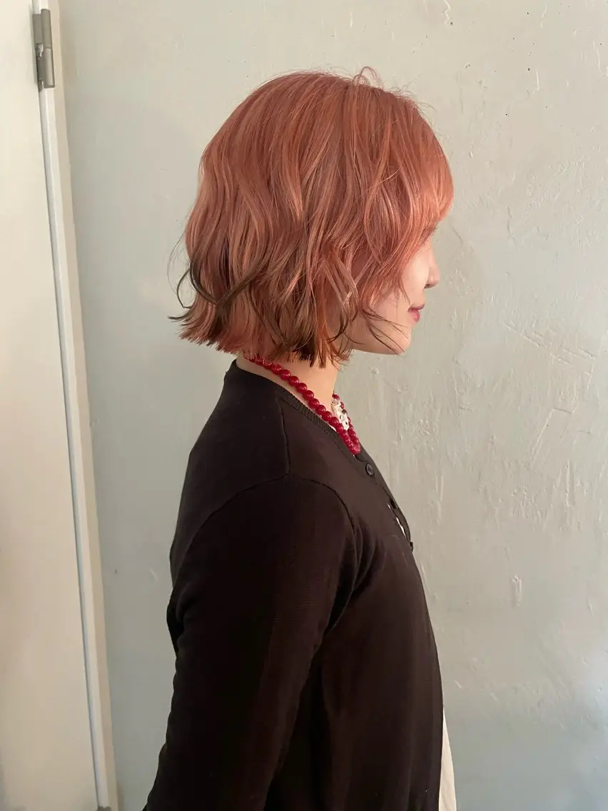 ショート カラー ブラウンカラー ピンクカラー ヘアカラー デザインカラー💖/ ヘアセット/manaのヘアスタイル