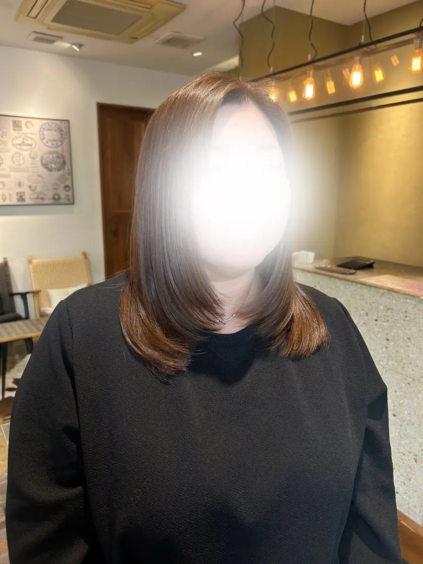 ミディアム ★コハル★ 柔らか艶カラー🎀のヘアスタイル