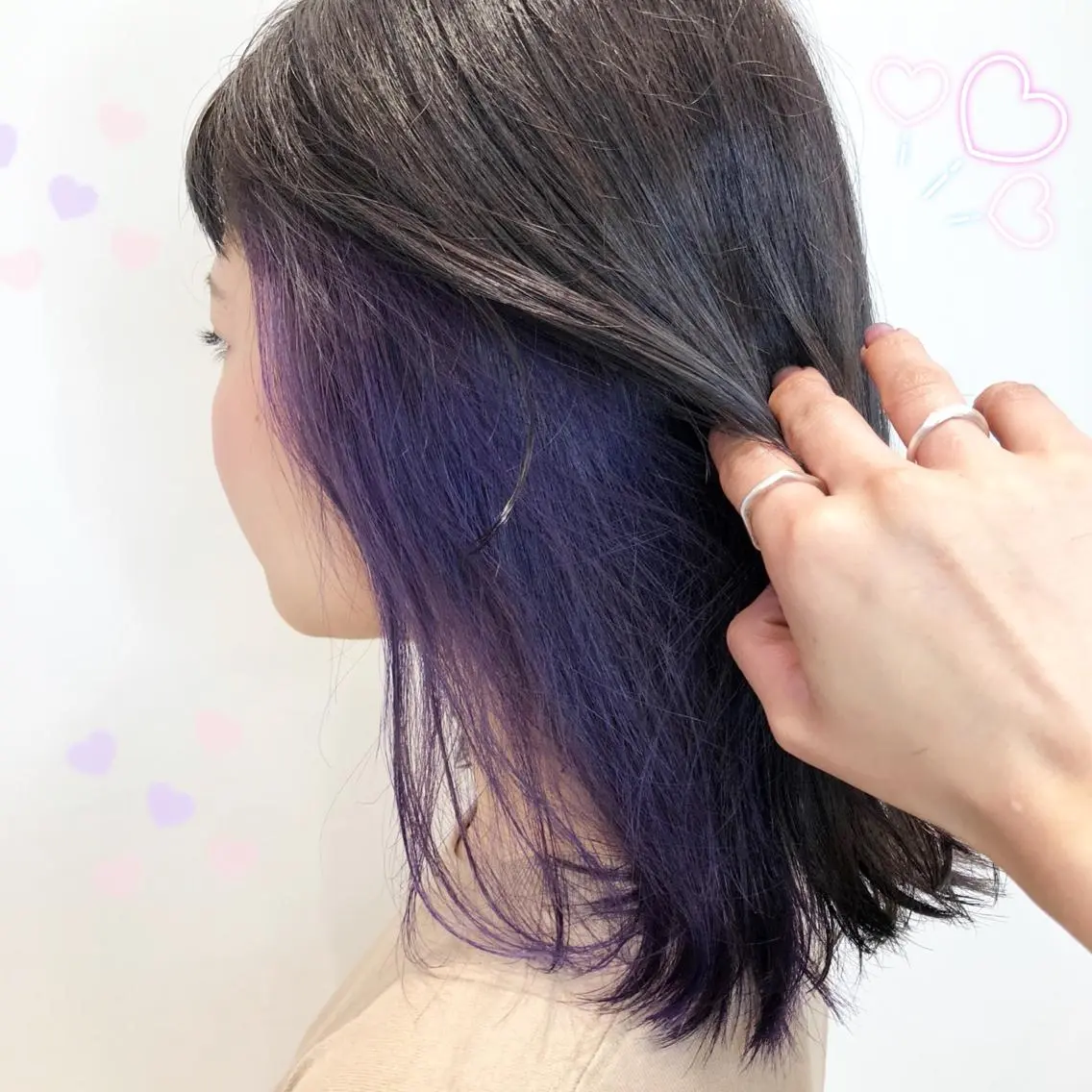 カラー インナーカラー 新宿駅近♡個室 ♡関口三都季🌜のヘアスタイル