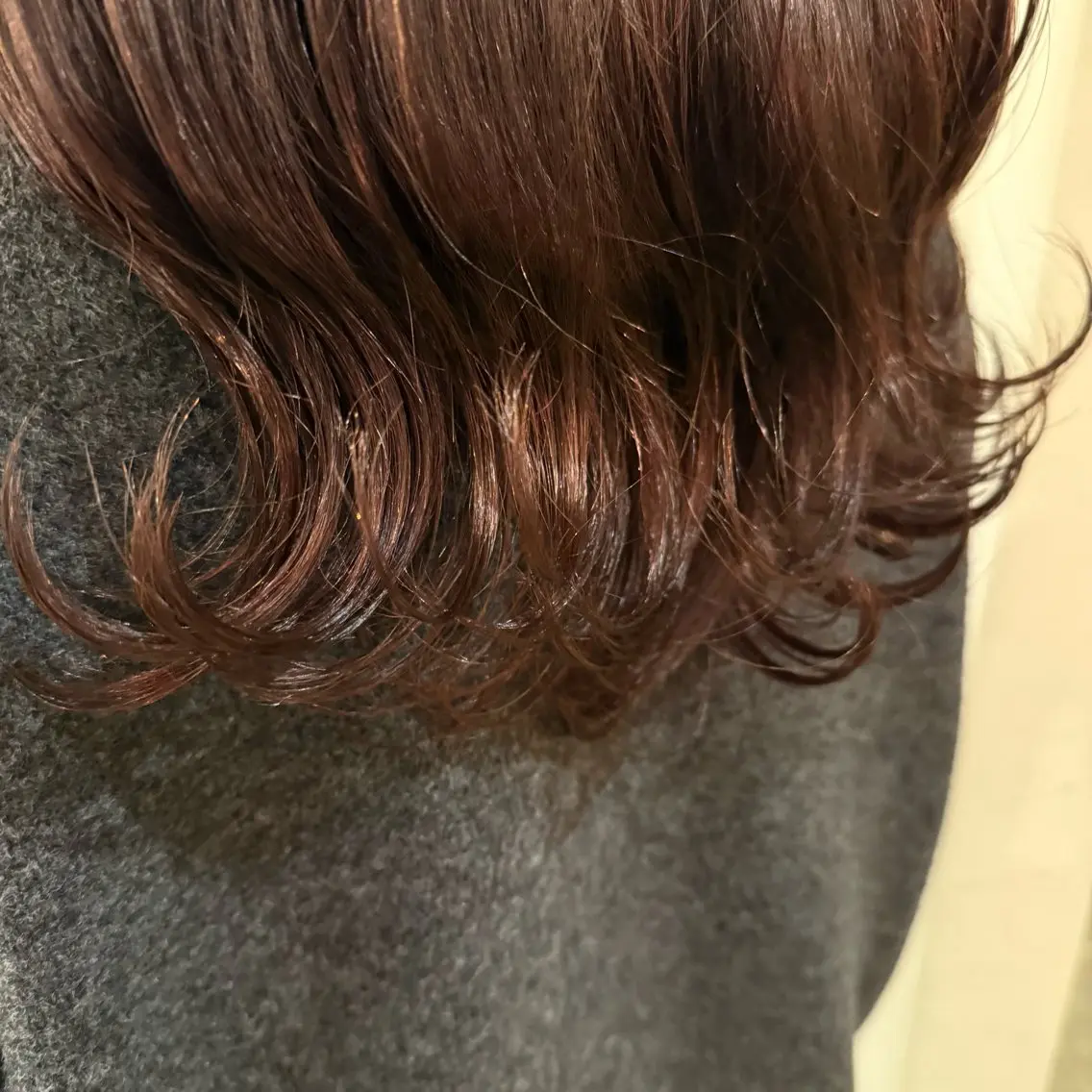 ミディアム カラー ヘアアレンジ ブラウンカラー みなみ/韓国ボブ/ 韓国レイヤーのヘアスタイル