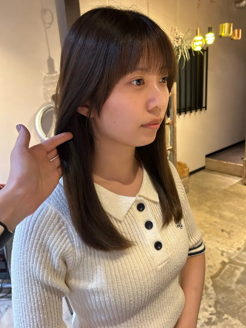 ロング カラー 北原 紗希のヘアスタイル