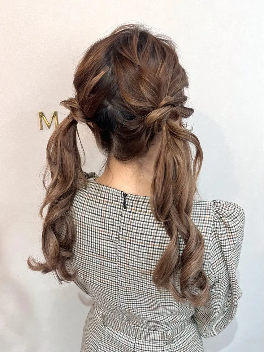 ロング ヘアアレンジ エクステ&ヘアセット Milaのヘアスタイル