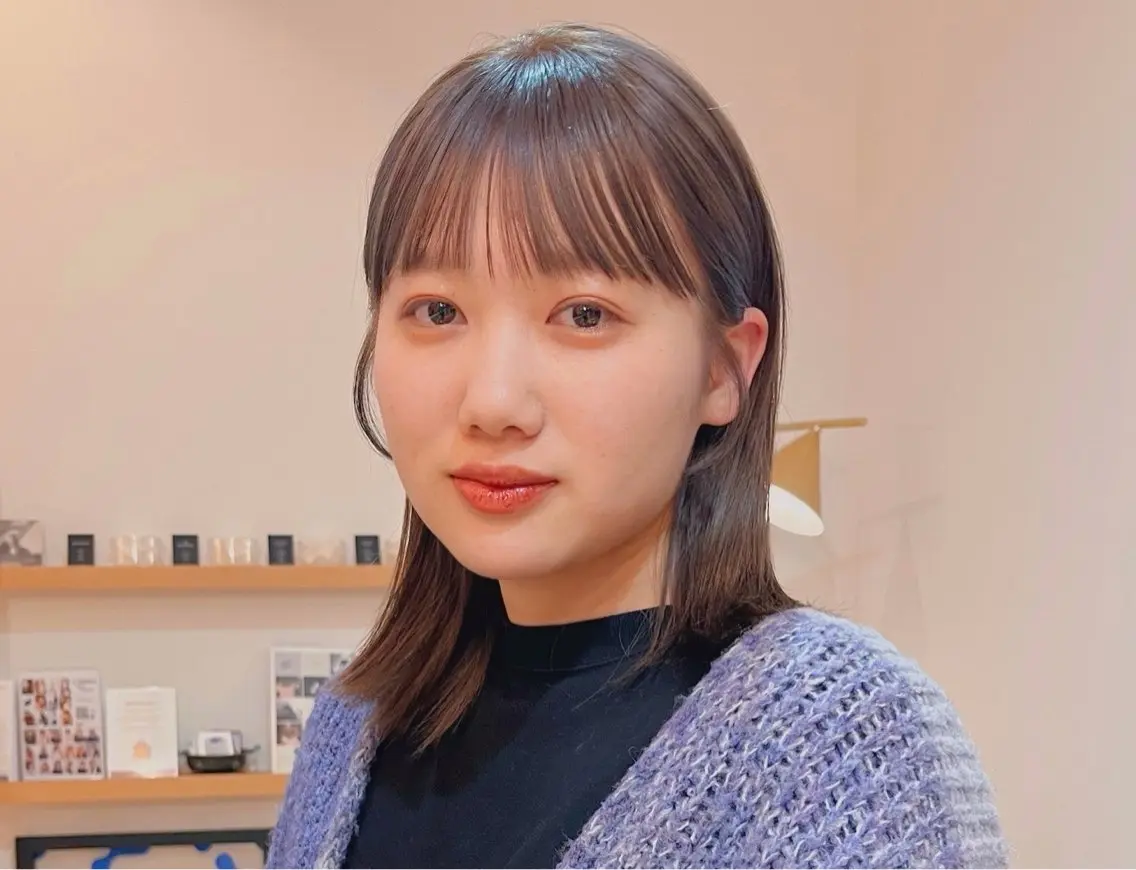 ミディアム カラー カット ヘアカラー トリートメント 🐢ダブルカラー🐢 透明感/このかのヘアスタイル