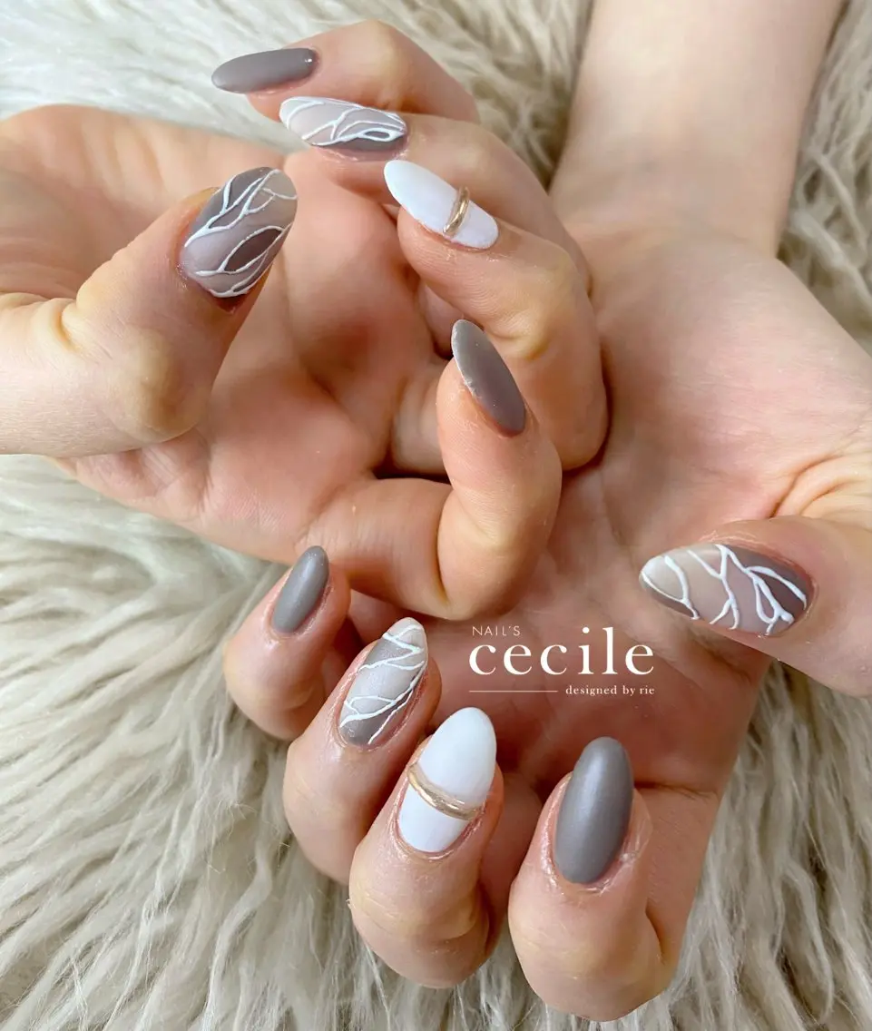 ネイル ハンドネイル Cecile Rieのネイルデザイン