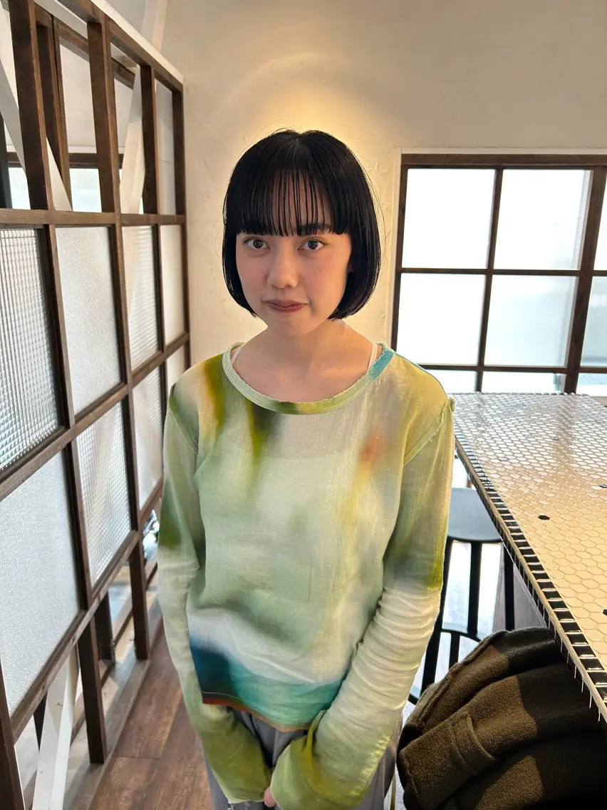 ショート カット ヘアカラー トリートメント 金田 夏野のヘアスタイル