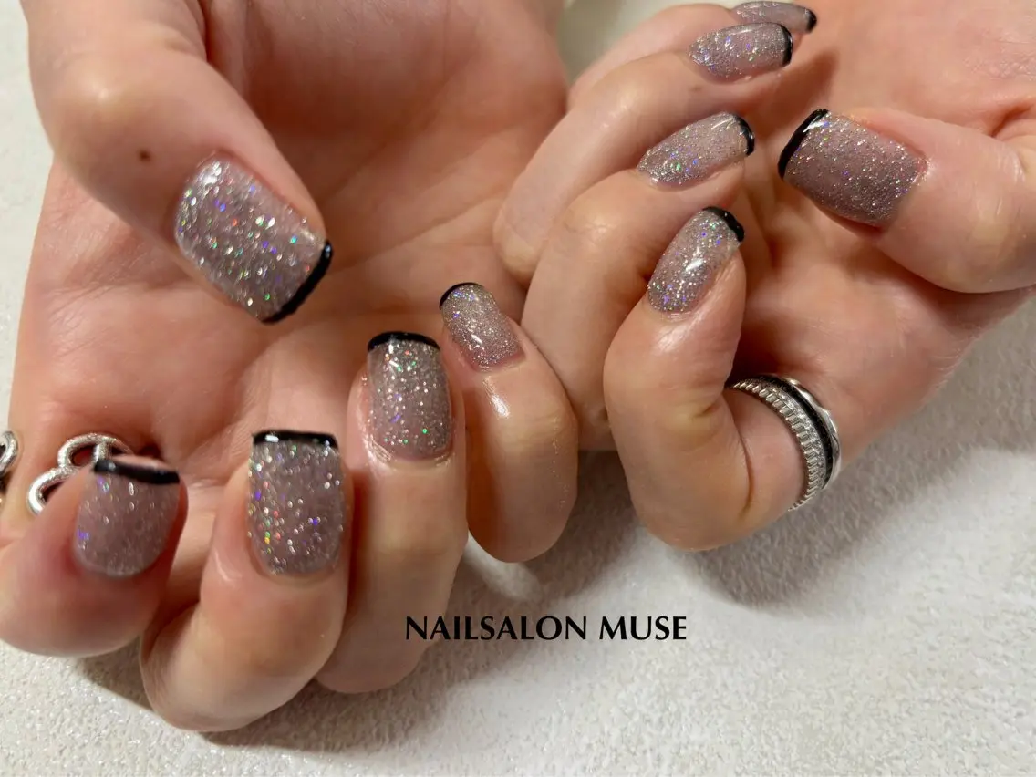 ネイル フラッシュネイル フレンチネイル ジェルネイル パラジェル ハンドネイル Nail Salon MUSE    Aiのネイルデザイン