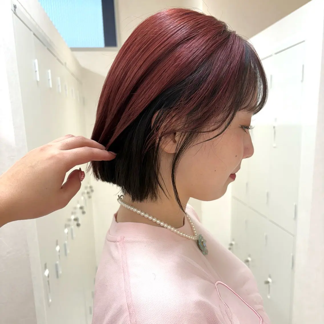 ミディアム カラー ヘアカラー トリートメント 🍒透明感カラー/ セット/SAKURAのヘアスタイル