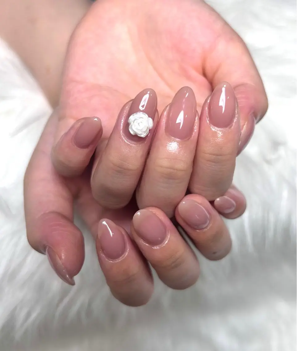 ネイル ジェルネイル 持ち込み ワンカラーネイル スカルプネイル xinh nailsのネイルデザイン