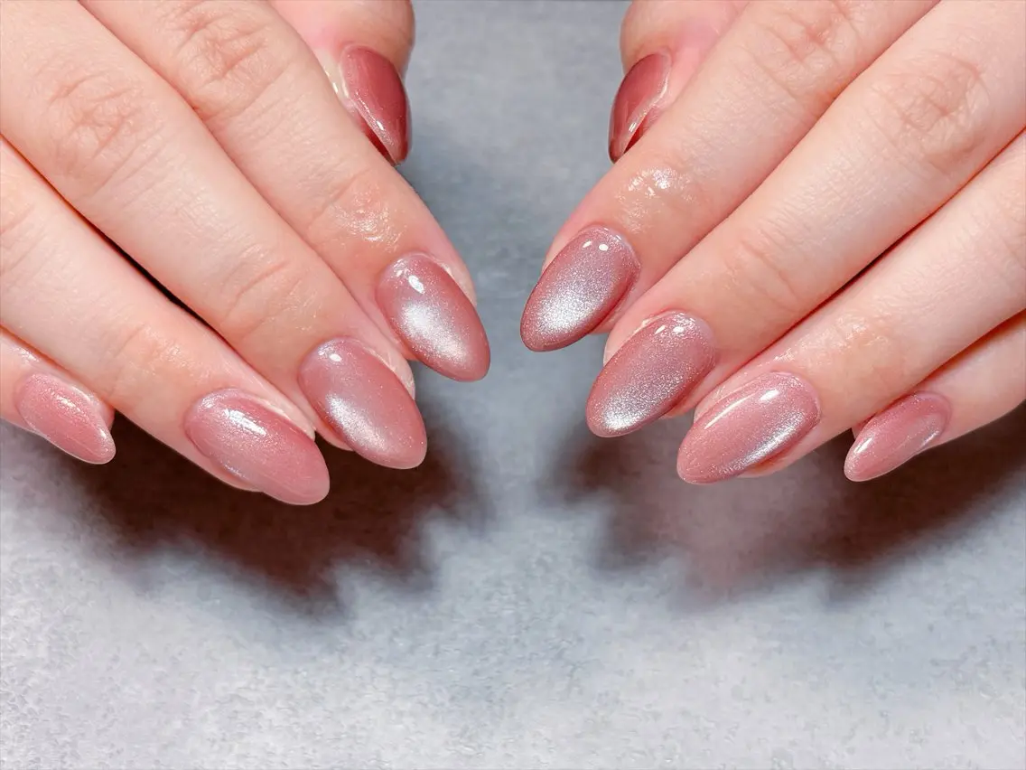 ネイル べっ甲ネイル マグネットネイル ミラーネイル ニュアンスネイル ハンドネイル ハンドケア 💫ゆか_ Nailartistのネイルデザイン