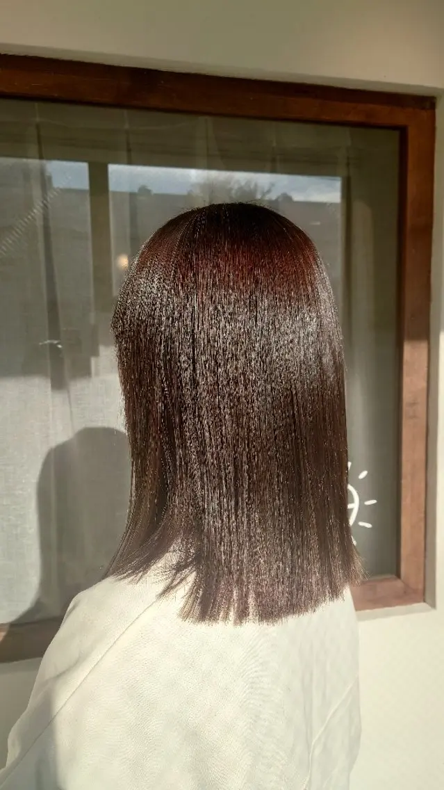 カット+カラー+縮毛矯正の写真