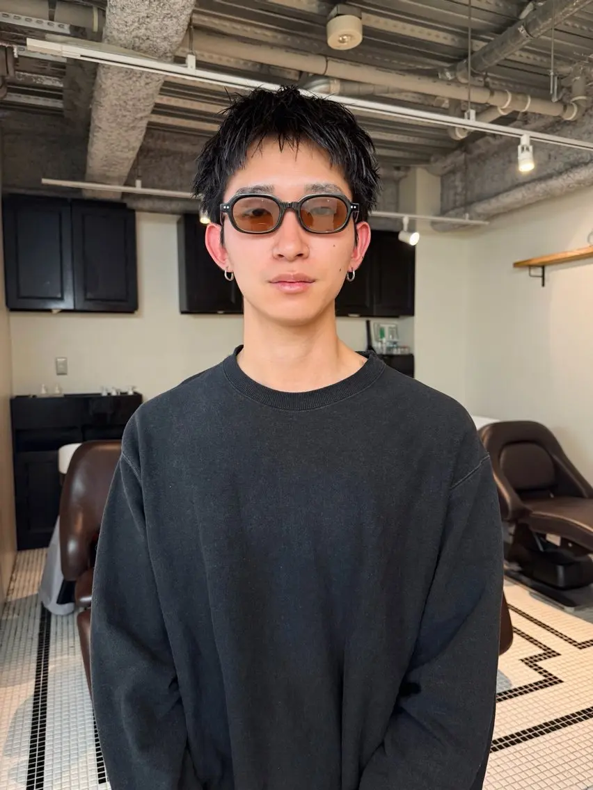 ショート メンズ おしゃれパーマ メンズ特化/みーまんのヘアスタイル