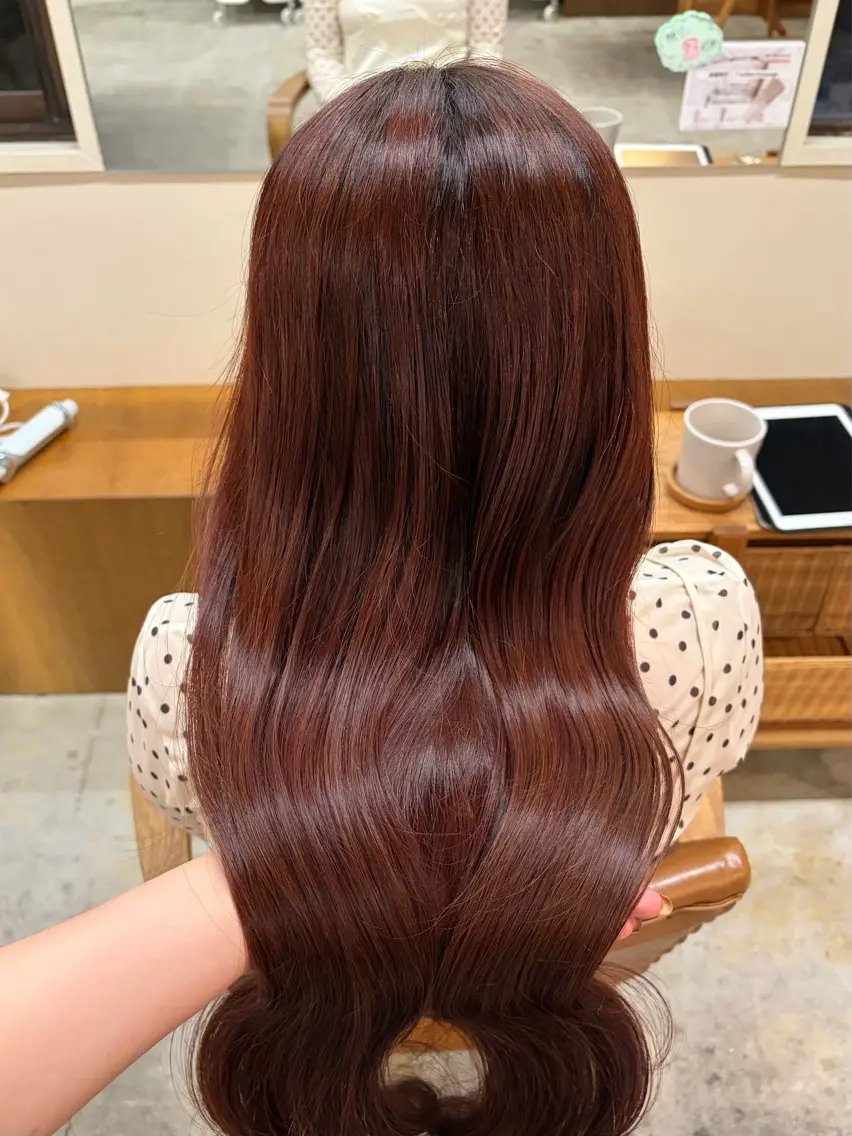 ロング カラー ヘアカラー トリートメント 透明感カラー/名古屋 /栄/木下奈々望のヘアスタイル