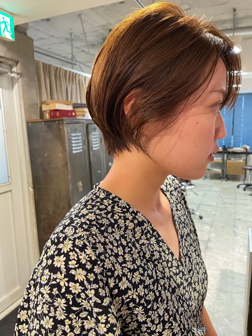 ショート ショートヘア カット ヘアカラー トリートメント ayane⭐️ボブ・ ショート・パーマのヘアスタイル