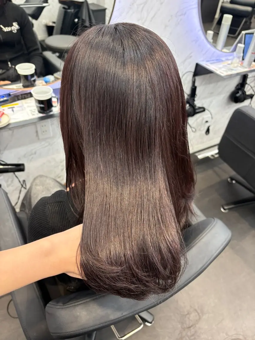 ロング カラー ラベンダーカラー ヘアカラー 韓国ヘア🎀 /♡𝓝𝓸𝓪♡のヘアスタイル
