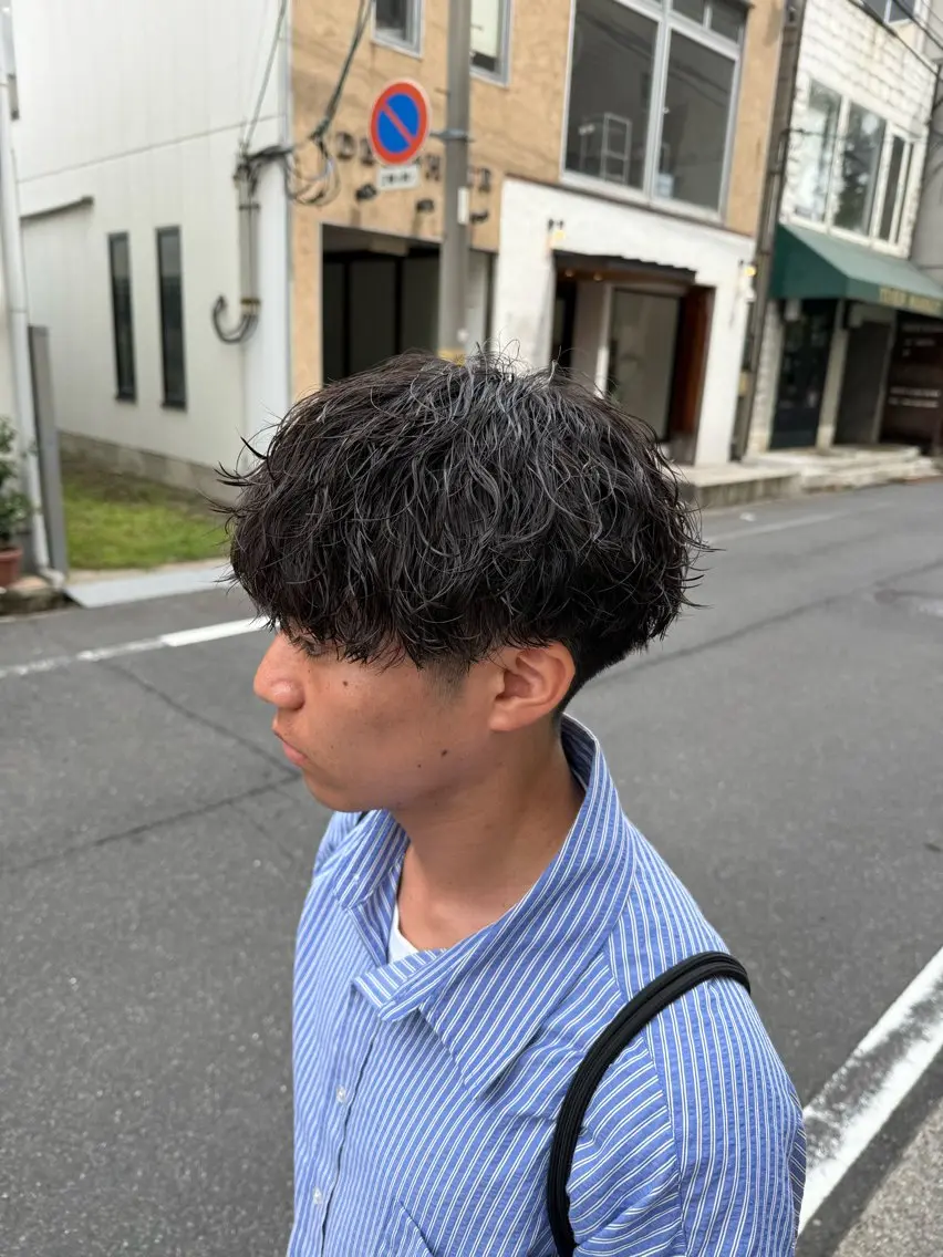 パーマ メンズ カット パーマ 【メンズパーマ専門】 質感職人/牧野成瀬のヘアスタイル