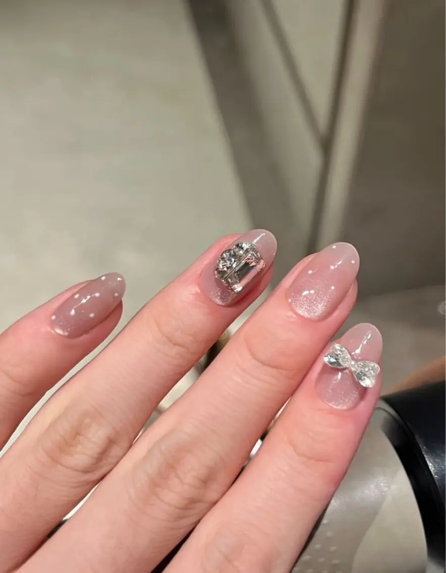 ネイル チークネイル フットネイル フレンチネイル グラデーション 韓国ネイル Ribbonnail salonのネイルデザイン