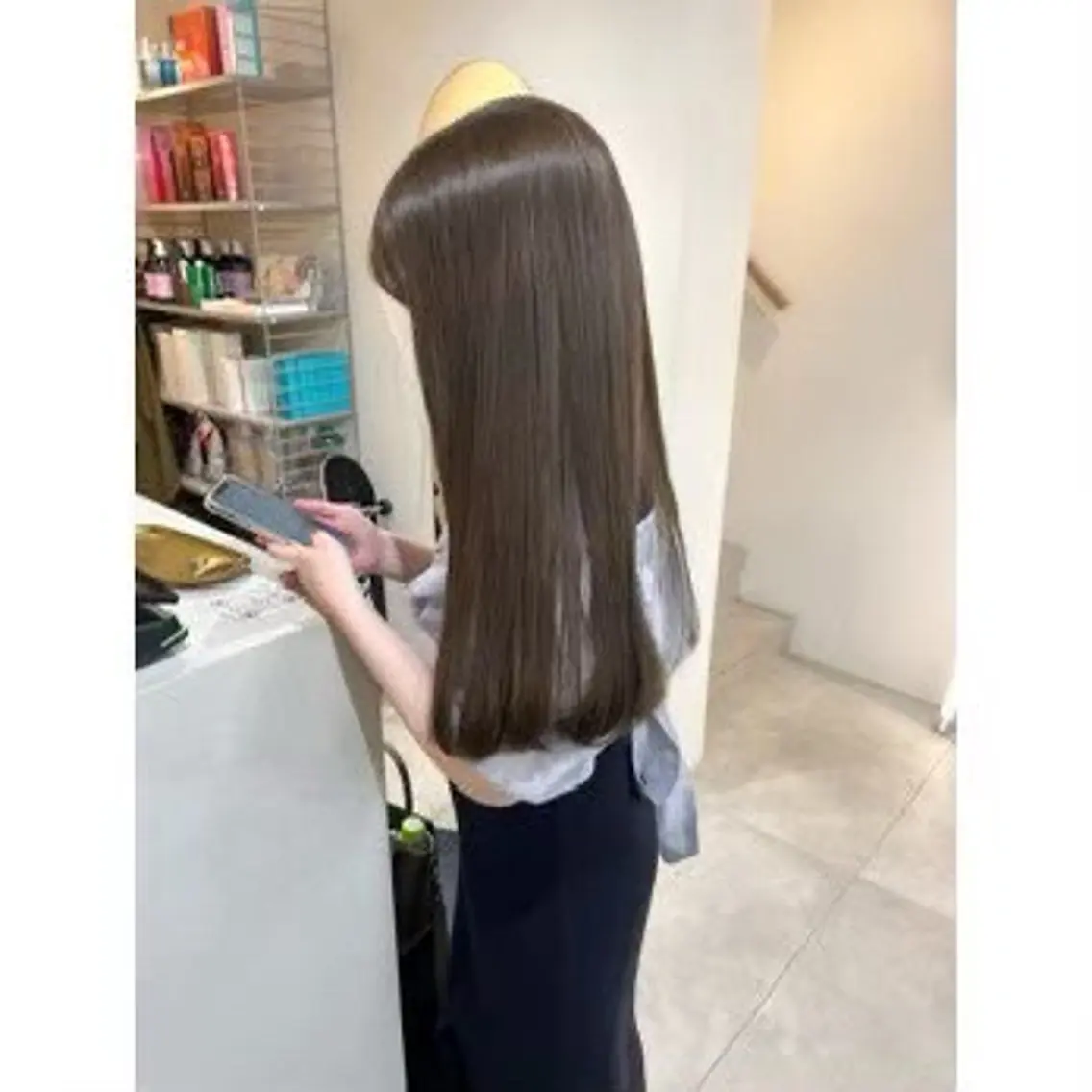 ロング カラー 横田 優歩のヘアスタイル