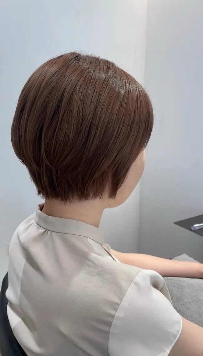 ショート 🤍ショートボブ 🤍NANAMI🤍のヘアスタイル