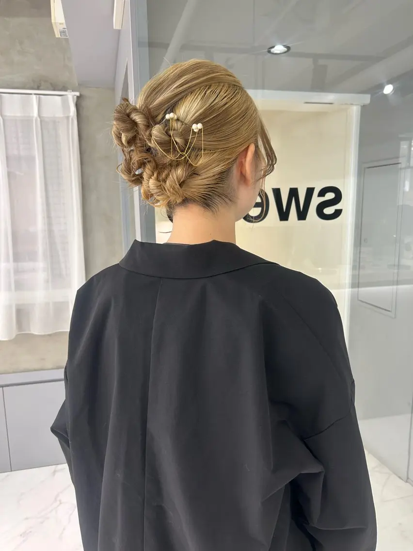 ヘアセット ❤︎REIKA❤︎ ブリーチなしWカラーのヘアスタイル