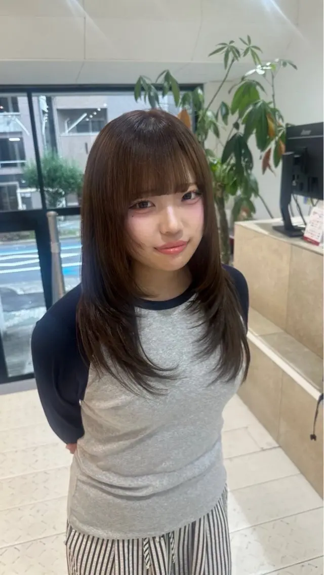 ナチュラルブラウン✨ワンカラー＋トリートメントの写真