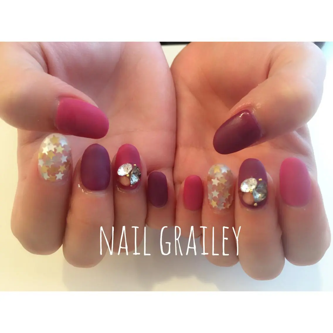 ネイル マットネイル ワンカラーネイル nail makoのネイルデザイン