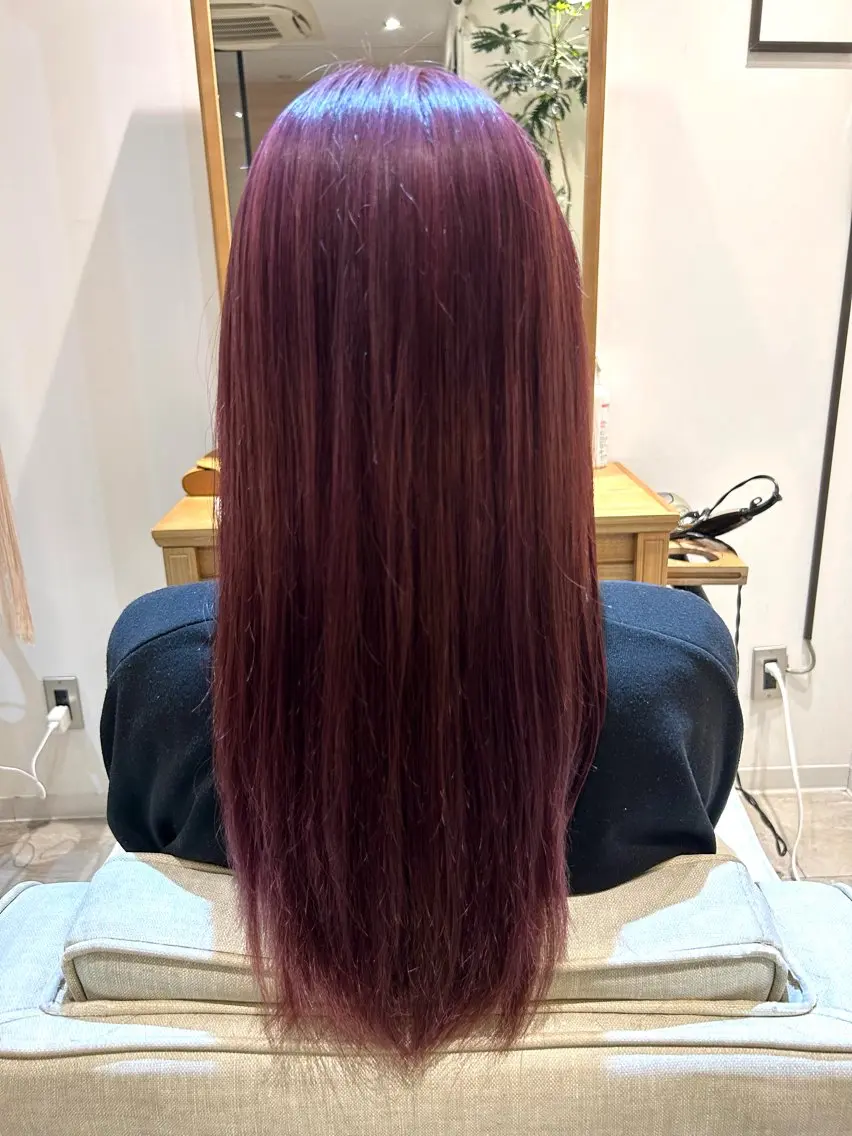 ロング カラー 大人の似合わせカット 髪質改善 ASUKAのヘアスタイル