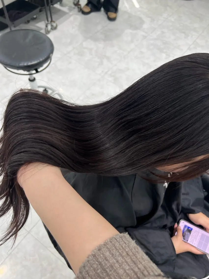 ロング カラー 透明感カラー ダブルカラー トリートメント ヘアカラー トリートメント ブリーチなし特化 美容師💖SAE💖のヘアスタイル