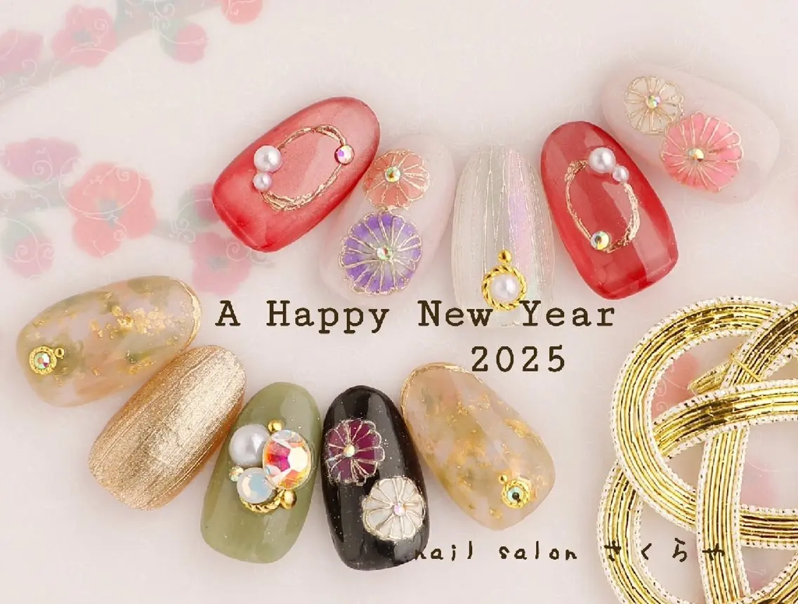 ネイル さくらや❤ パラジェル使用のネイルデザイン