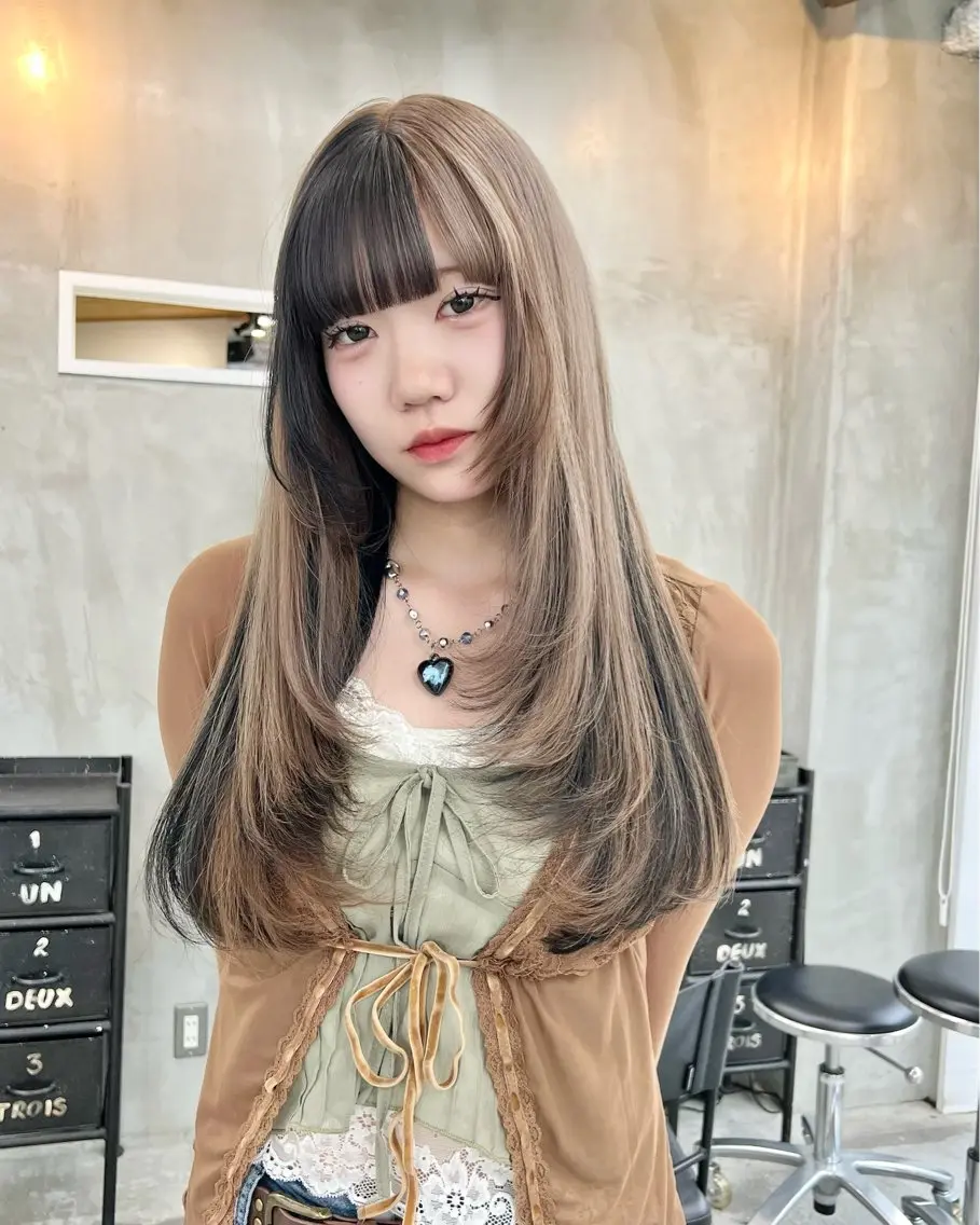 ♡ブリーチありダブルカラー➕デザインカラー➕3ステップトリートメント♡の写真
