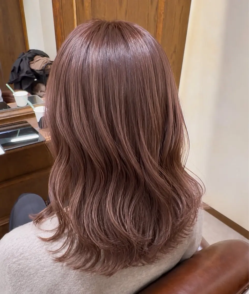 セミロング カラー 顔まわり特化✨艶💎 似合わせ💖RIHOのヘアスタイル