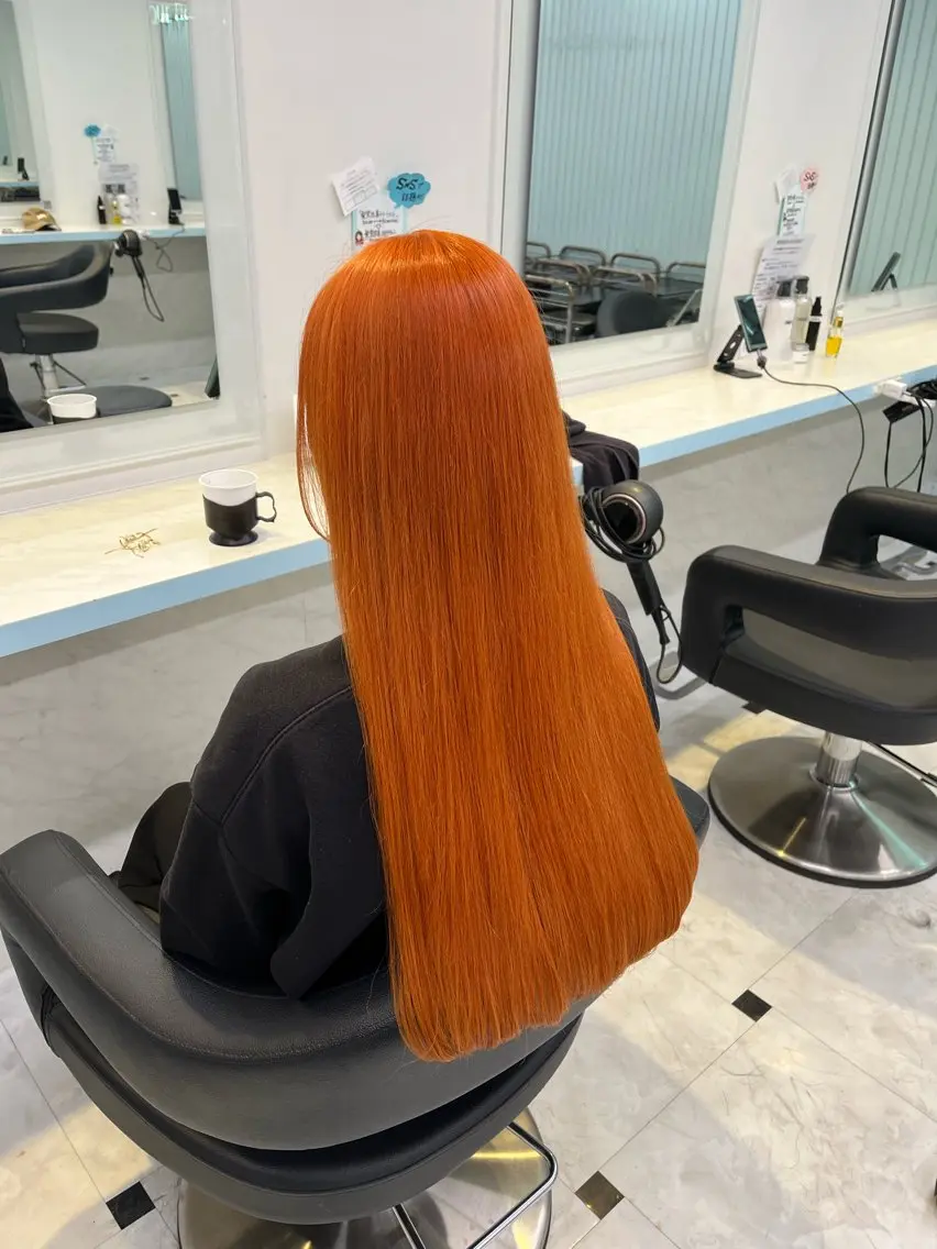 ロング カラー ヘアカラー トリートメント ブリーチカラー 🩵MIZUKIのヘアスタイル