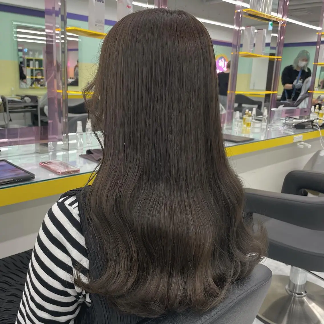 セミロング カラー ヘアアレンジ ヘアカラー トリートメント ヘアセット 【透明感×レイヤー】 🍃RIKU🍃のヘアスタイル