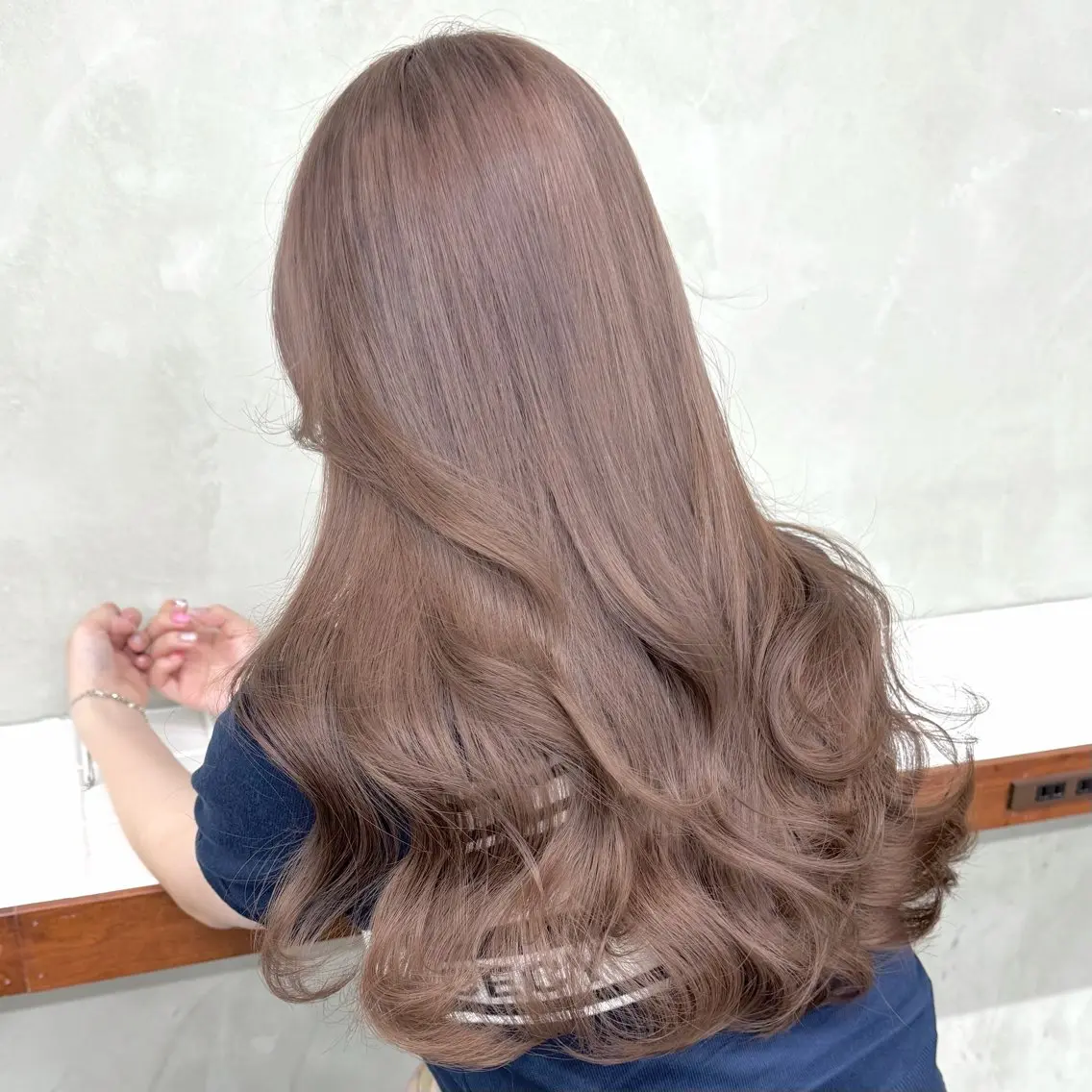 セミロング アッシュ ボブ エクステ 顔まわりレイヤー 顔周りカット 透明感カラー/韓国 🩶ゆきのヘアスタイル